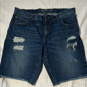 American Rag Blue Distressed Jean Shorts